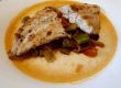 Gebratener Fisch auf Fisolen-Tomatengemüse Gebratener Fisch auf Fisolen-Tomatengemüse