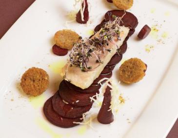 Forellenfilet mit Kren und Rüben