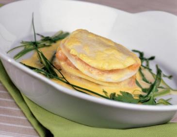 Lachs-Kohlrabi-Lasagne Lachs-Kohlrabi-Lasagne