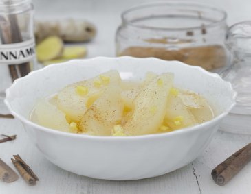 Birnen-Ingwer-Kompott mit Zimt Birnen-Ingwer-Kompott mit Zimt