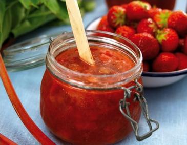 Erdbeer-Rhabarber-Marmelade aus dem Dampfgarer
