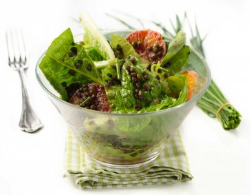 Linsensalat mit Blutorangen Linsensalat mit Blutorangen