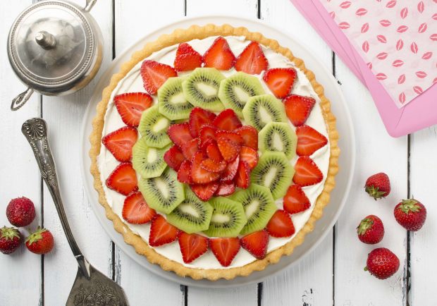 Obsttorte mit Mascarpone, Erdbeeren und Kiwi Rezept