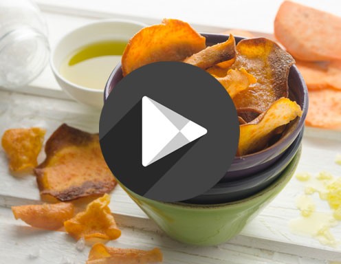 Klicken Sie mit der rechten Maustaste hier, um Bilder herunterzuladen: Video – Süßkartoffelchips