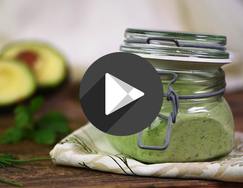Klicken Sie mit der rechten Maustaste hier, um Bilder herunterzuladen: Video – Avocado-Joghurt-Dressing