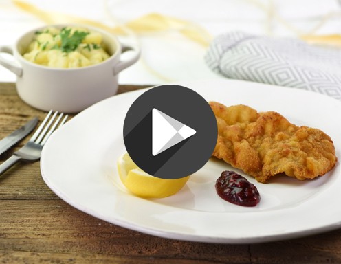 Klicken Sie mit der rechten Maustaste hier, um Bilder herunterzuladen: Video - Wiener Schnitzel