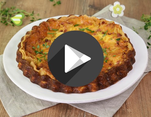 Klicken Sie mit der rechten Maustaste hier, um Bilder herunterzuladen: Video - Quiche Lorraine