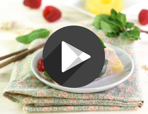 Klicken Sie mit der rechten Maustaste hier, um Bilder herunterzuladen: Video – Sommerrollen mit kokos-nussiger Himbeerfülle